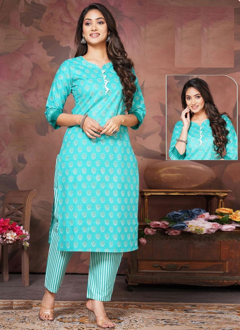 shivay kajol vol 1 Cotton kurti with Bottom Catalog
